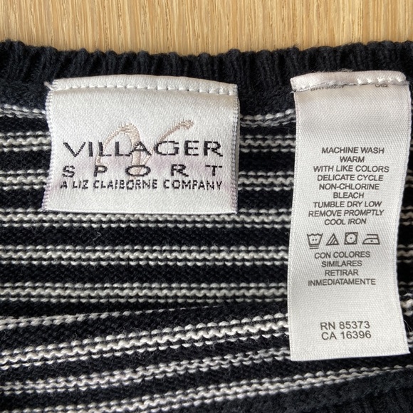 Villager Sport Striped Boat Neck Sweater - Picture 5 of 9